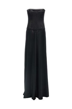 Abito in raso nero ALBERTA FERRETTI | V042451190555